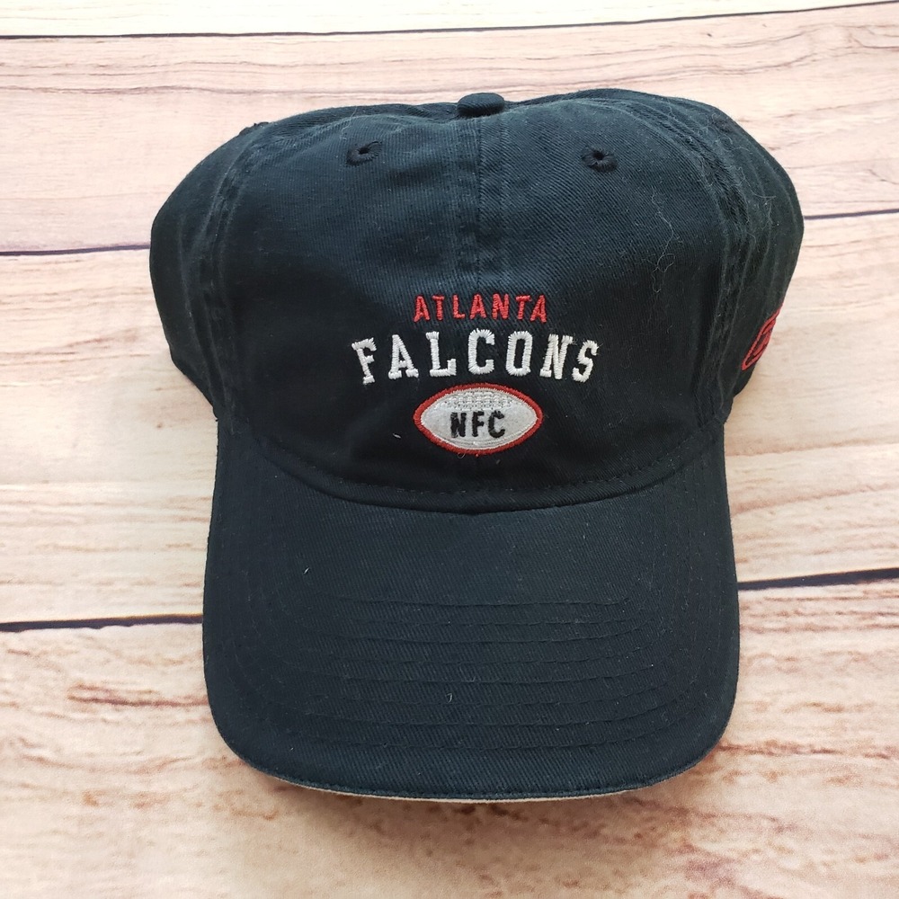 NEW Atlanta Falcons Hat Cap Mens Black Red Strap Back NFL Football Reebok